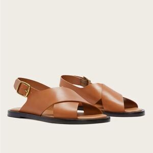 NEW Everlane The City Crossover Sandal in Desert Tan